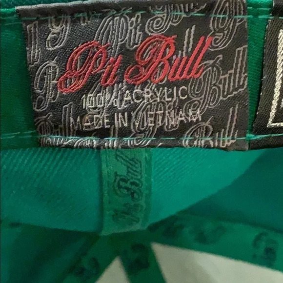 Pit Bull Texas Fitted Baseball Cap Green New - Picture 9 of 10